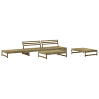 Set Salotto da Giardino 5 pz in Legno Impregnato di Pino 3186640
