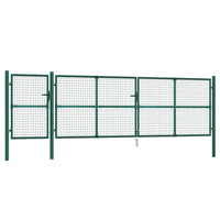 Cancello da Giardino in Rete Verde 500x175 cm Acciaio Zincato 154540