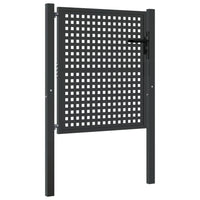Cancello Giardino Antracite 105x125 cm in Acciaiocod mxl 119125