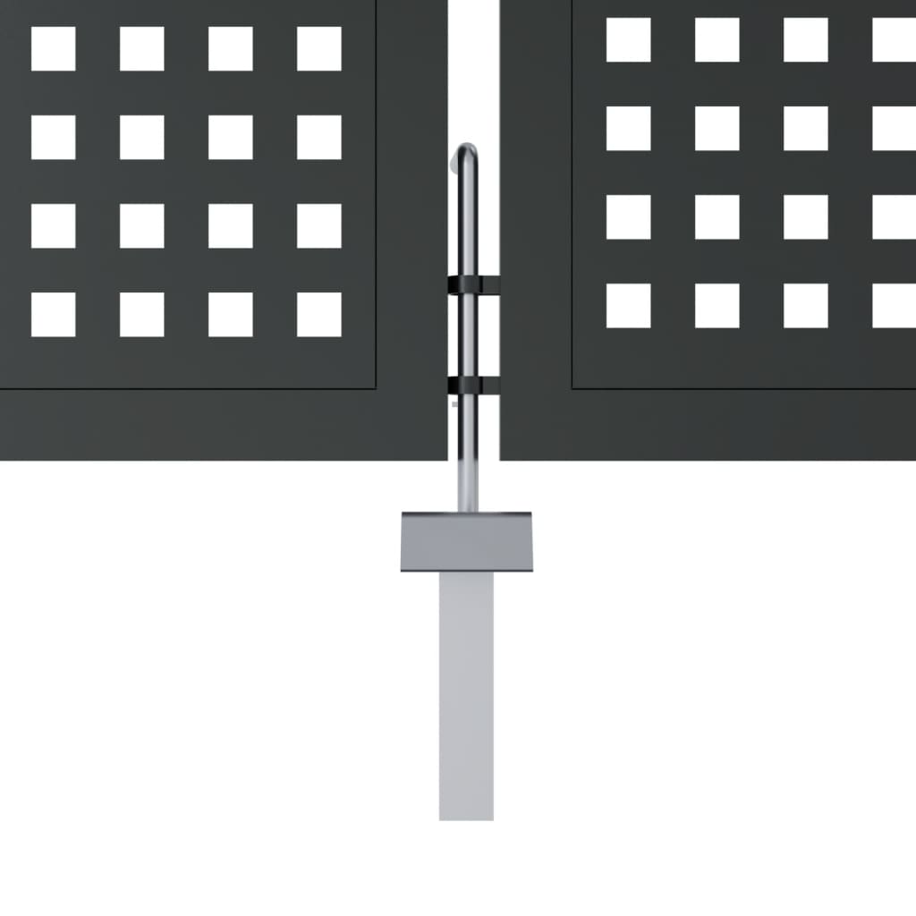 Cancello Giardino Antracite 300x150 cm in Acciaio 154566