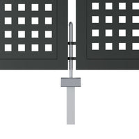 Cancello Giardino Antracite 300x150 cm in Acciaio 154568