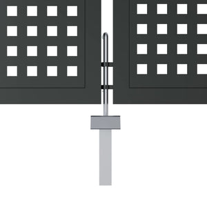 Cancello Giardino Antracite 300x150 cm in Acciaio 154568