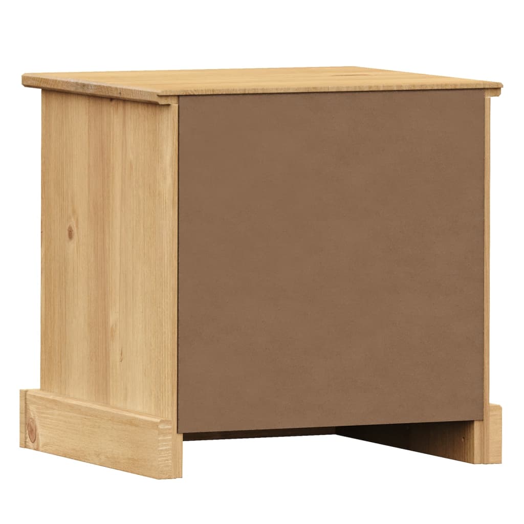 Comodino VIGO 42x35x42 cm in Legno Massello di Pino 353157