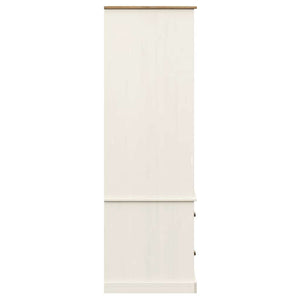 Armadio VIGO 90x55x170 cm in Legno Massello di Pino Bianco 353164