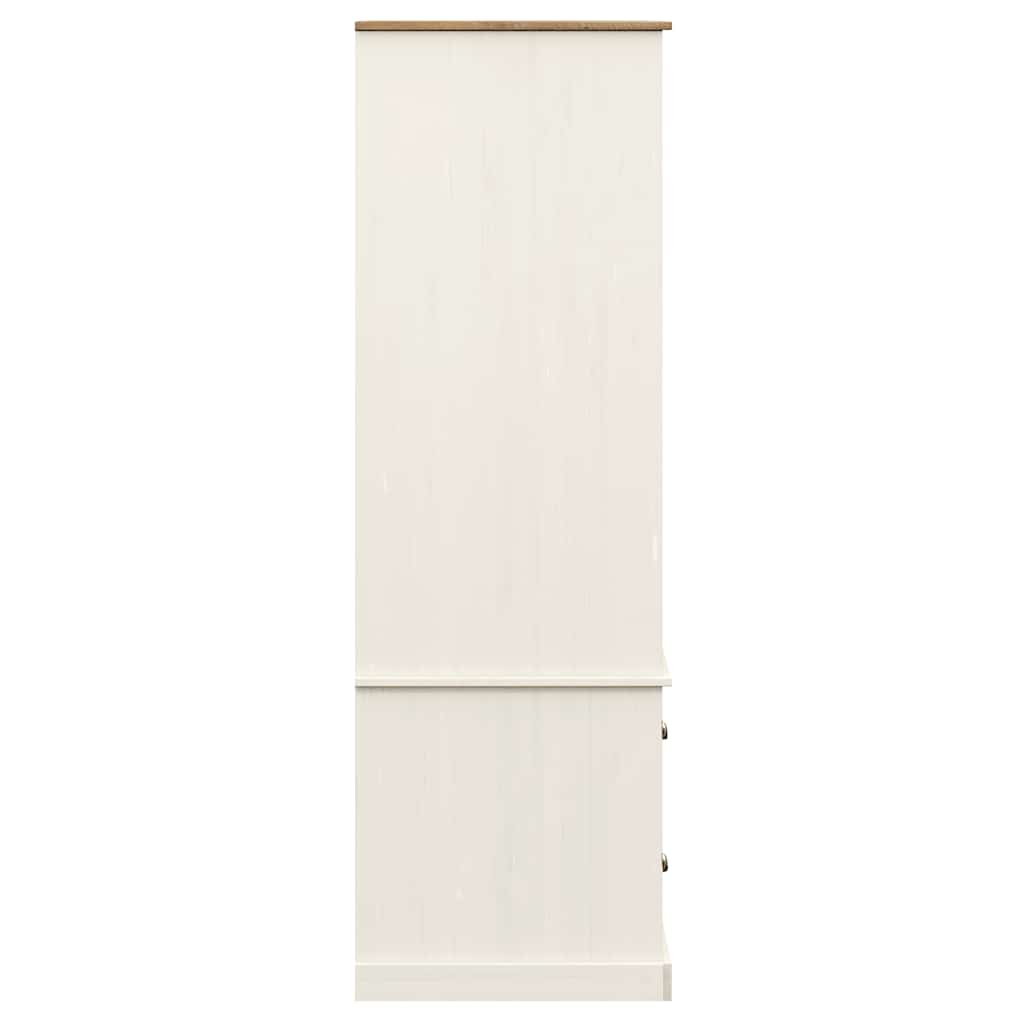 Armadio VIGO 90x55x170 cm in Legno Massello di Pino Bianco