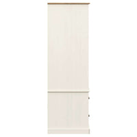 Armadio VIGO 90x55x170 cm in Legno Massello di Pino Bianco