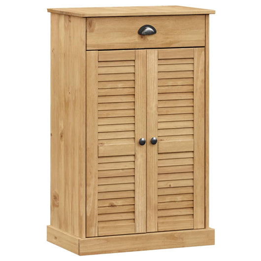 Scarpiera scarpiera mobile contenitore ingresso corridoio soggiorno 60 x 35 x 96 cm legno massello di pino marrone 02_0022114