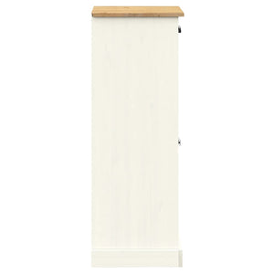 Scarpiera VIGO 60x35x96 cm in Legno Massello di Pino Bianco 353167