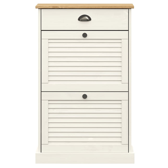 Scarpiera scarpiera mobile portaoggetti ingresso corridoio soggiorno 60 x 35 x 96 cm legno massello di pino bianco 02_0022112