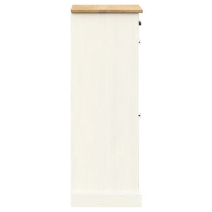 Scarpiera VIGO 60x35x96 cm in Legno Massello di Pino Bianco