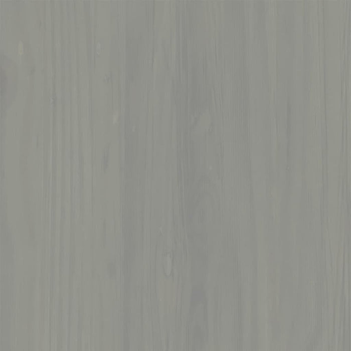 Credenza Cassetti VIGO 113x40x75 cm Legno Massello Pino Grigio 353192