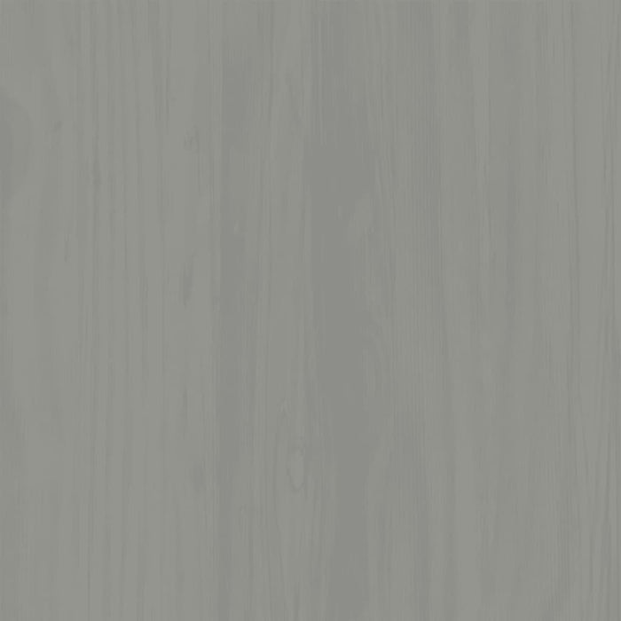 Credenza Cassetti VIGO Grigia 78x40x75 cm Legno Massello Pino 353201