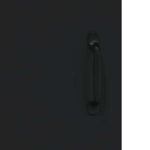 Credenza Nera 69,5x34x90 cm in Legno Multistrato 833048