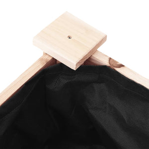 Fioriera con Ruote e Fodera 71x37x80 cm Legno Massello di Abete 3157823