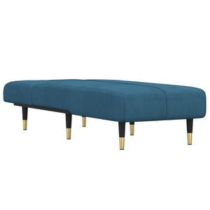 Chaise Longue in Velluto Blu 352792