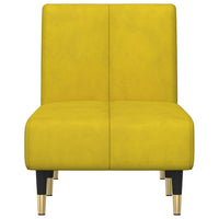 Chaise Longue in Velluto Giallo 352797