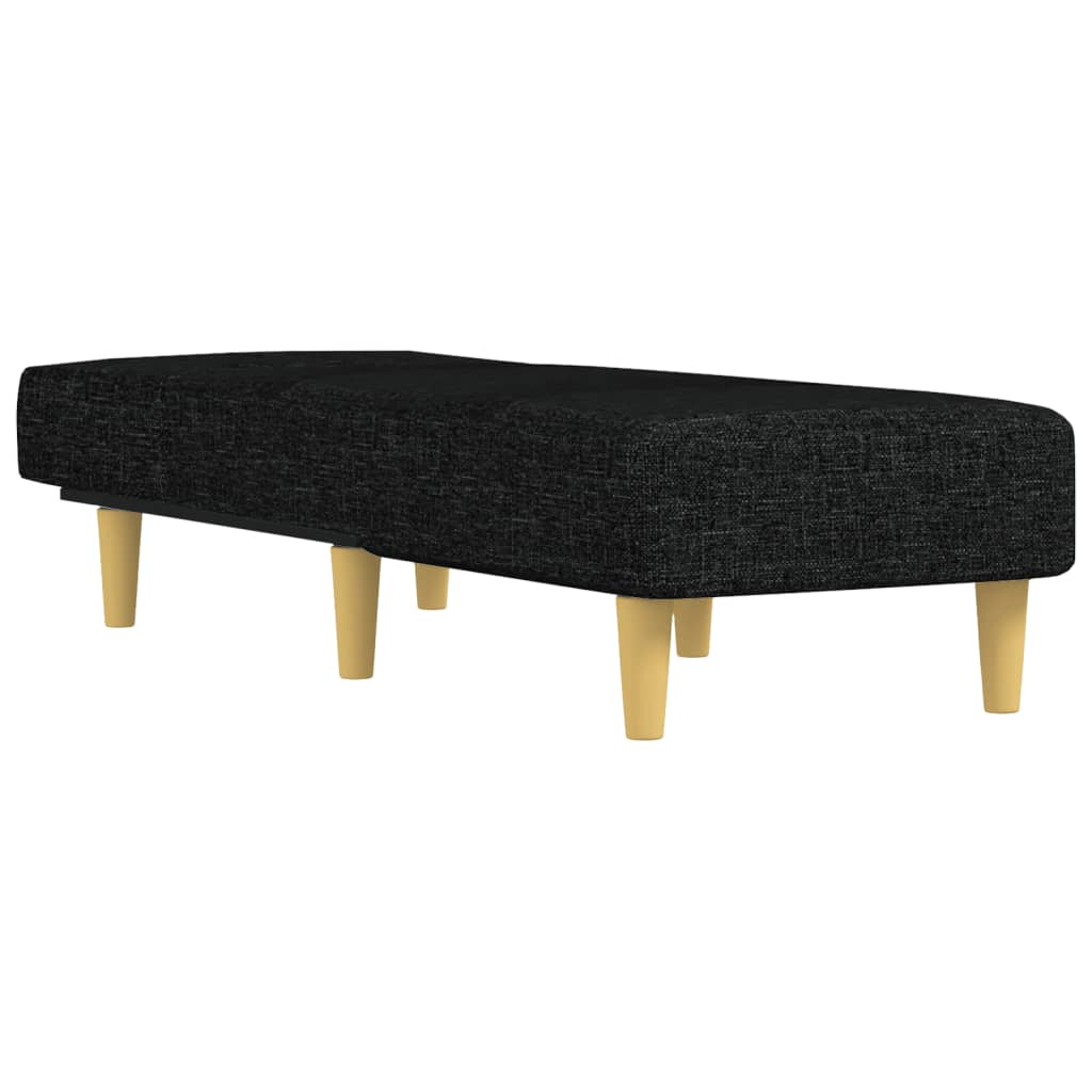 Chaise Longue in Tessuto Nero 352800
