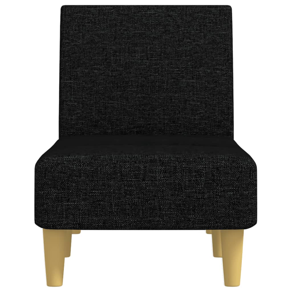 Chaise Longue in Tessuto Nero 352800