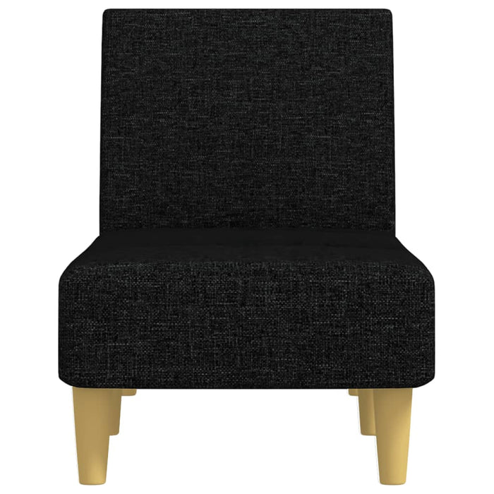 Chaise Longue in Tessuto Nero 352800