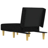 Chaise Longue in Tessuto Nero 352800