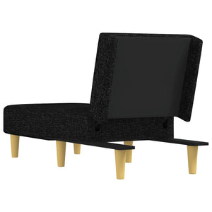 Chaise Longue in Tessuto Nero 352800
