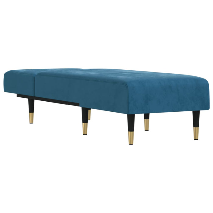 Chaise Longue in Velluto Blucod mxl 70636