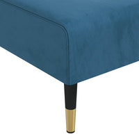 Chaise Longue in Velluto Blu 352807