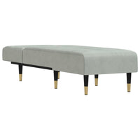 Chaise Longue in Velluto Grigio Chiarocod mxl 118597