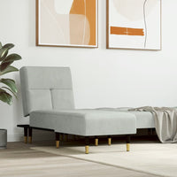 Chaise Longue in Velluto Grigio Chiarocod mxl 118597