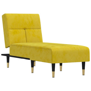 Chaise Longue in Velluto Giallo 352812