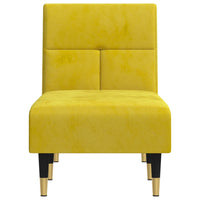 Chaise Longue in Velluto Giallo 352812