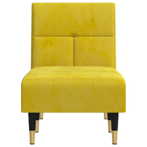 Chaise Longue in Velluto Giallo 352812