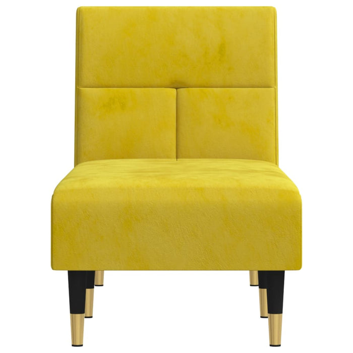 Chaise Longue in Velluto Giallo 352812