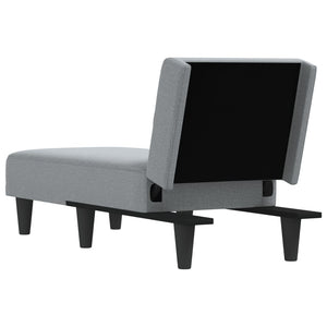 Chaise Longue in Tessuto Grigio Chiaro 352813
