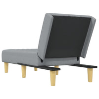 Chaise Longue in Tessuto Grigio Chiaro 352819