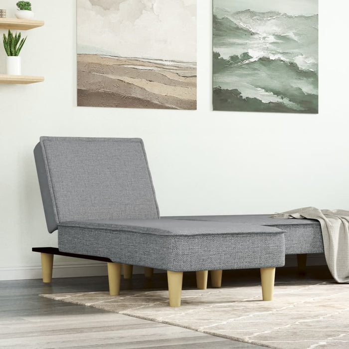 Chaise Longue in Tessuto Grigio Chiarocod mxl 94631