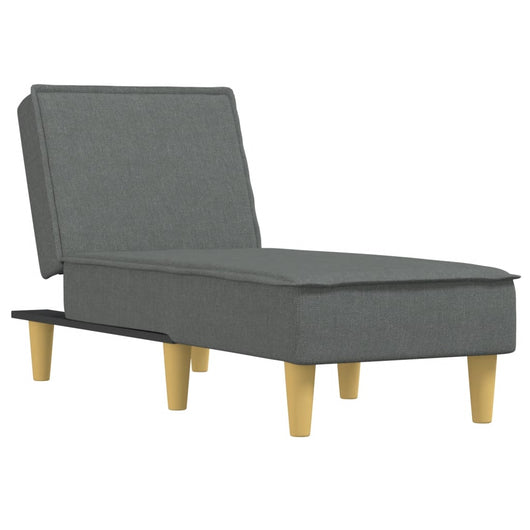 Chaise Longue in Tessuto Grigio Scurocod mxl 70639