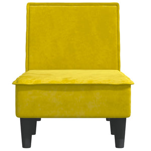 Chaise Longue in Velluto Giallo 352839