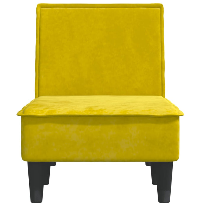 Chaise Longue in Velluto Giallo 352839