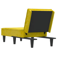 Chaise Longue in Velluto Giallo 352839