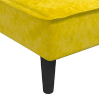 Chaise Longue in Velluto Giallo 352839