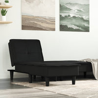 Chaise Longue in Tessuto Nero 352842