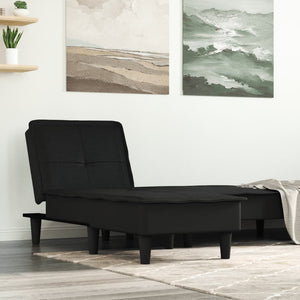 Chaise Longue in Tessuto Nero 352842