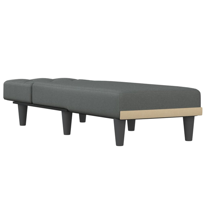 Chaise Longue in Tessuto Grigio Scuro 352857