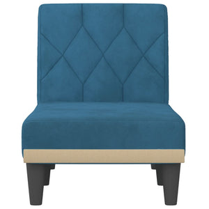 Chaise Longue in Velluto Blu 352859