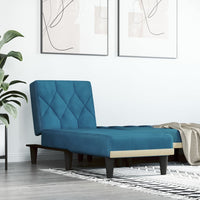 Chaise Longue in Velluto Blu 352859