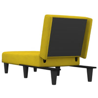 Chaise Longue in Velluto Giallo 352864