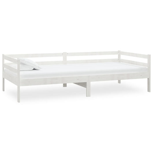Dormeuse senza Materasso Bianca 90x200 cm Legno Massello Pino 833076