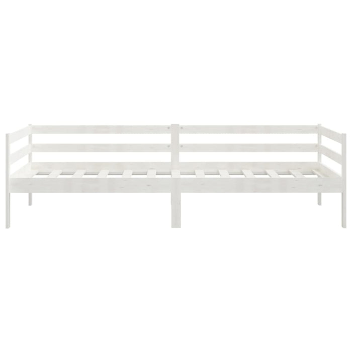 Dormeuse senza Materasso Bianca 90x200 cm Legno Massello Pino 833076