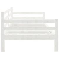 Dormeuse senza Materasso Bianca 90x200 cm Legno Massello Pino 833082
